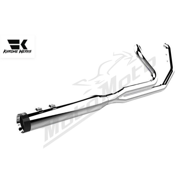 KHROME WERKS 2-into-1 Outlaw-SR Išmetimo sistema Harley Davidson FLH / FLHFB / FLHR / FLHRC / FLHRXS / FLHTK / FLHTKL / FLHX / FLHXS / FLHXSE 1750-1977 17-26