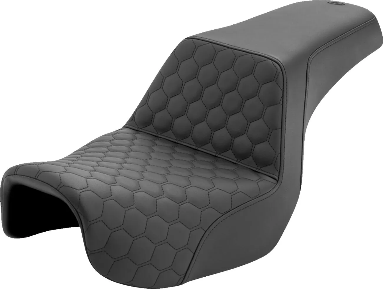 SADDLEMEN Honeycomb Step-Up Seat Harley Davidson FXD / FXDB / FXDBB / FXDC / FXDL / FXDWG 1450-1800cc 06-17