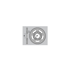 PBR Standard C45 Steel Rear Sprocket 4431 - 420
