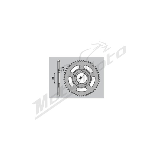 PBR Standard C45 Steel Rear Sprocket 4431 - 420