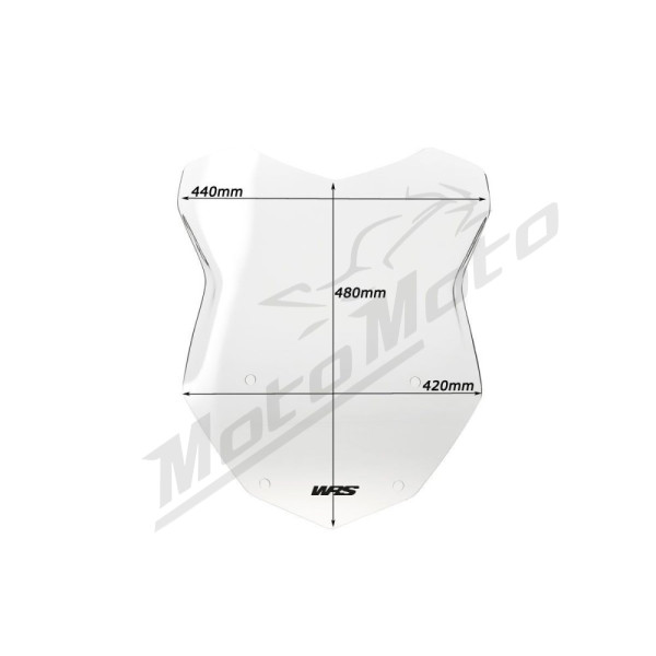 WRS BM009T INTERMEDIO Priekinis stiklas Skaidrus BMW R1200GS / R1250GS 13-24