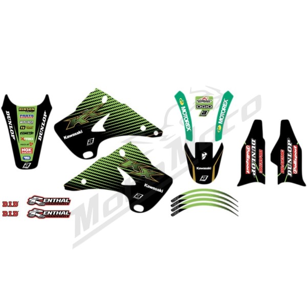 BLACKBIRD RACING Replica Team Graphic Kits With Seat Covers Kawasaki KX 250cc 03-08