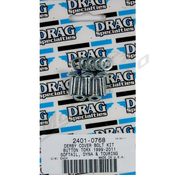 DRAG SPECIALTIES Derby Cover Bolt Kit Harley Davidson FLD / FLHR / FLHRC / FLHRCI 1340-1800cc 99-15