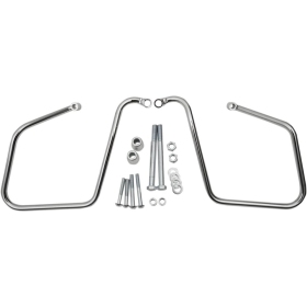 DRAG SPECIALTIES Chrome Saddlebag Support Brackets Harley Davidson FXD / FXDB / FXDBA / FXDBB / FXDBC 1584-1800cc 08-17