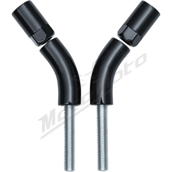 KURYAKYN Mirror Stem Extenders Black 2pcs Harley Davidson