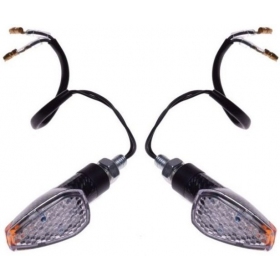 Universal turn signals CARBON / Black LED 2pcs