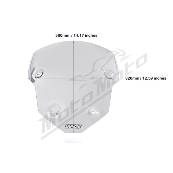 WRS SPORT Windscreen Clear Triumph Tiger 850-900cc 20-24