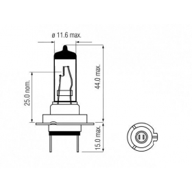 Lemputė BOSMA H7 PX26D 12V/55W