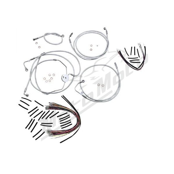 MAGNUM SHIELDING Sterling Chromite Cables / Lines Kit 30.5/35.5cm Harely Davidson FLRSE3 / FLTRUSE / FLTRXSE 1800 09-12