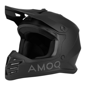 AMOQ Meteor V2 JNR MX helmet Blackout