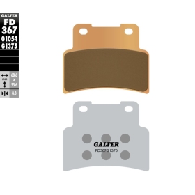 GALFER HH Sintered Brake Pads Aprilia / Kymco / Yamaha 125-900cc 06-24