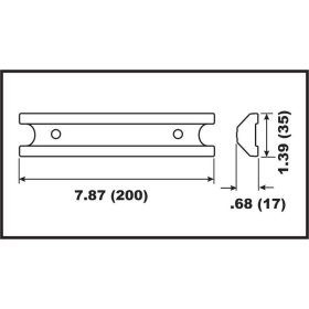 Perf anods variklio tvirtinimo dalis Yamaha 40-130HP