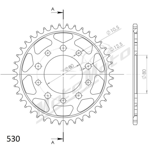 Supersprox Rear sprocket 1334.40T Honda / Triumph 500-1200cc 81-04