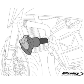 Rėmo slideriai Puig R19 Suzuki Gsxr1000R juoda