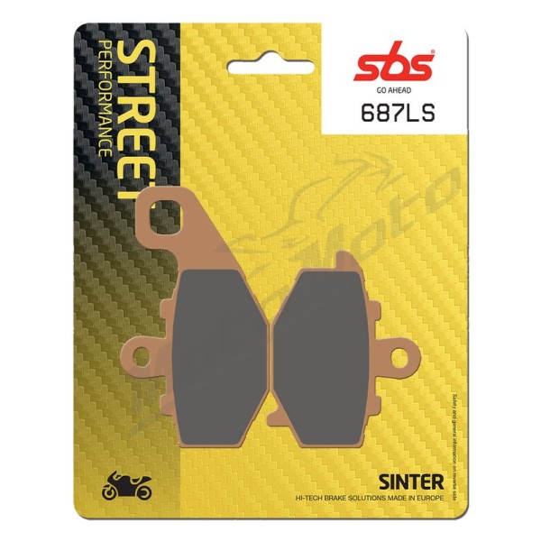 Sbs Brakepads Sintered rear Kawasaki ER-6 / GPZ / KLE / Z / ZX / ZZR 550-1100cc 93-23