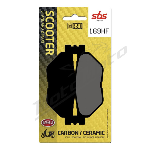 SBS HF Street Ceramic Brake Pads Rear 169HF Yamaha CP / XP 500-530 T-Max 01-20