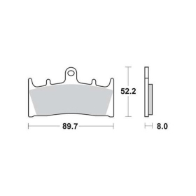 STABDŽIŲ TRINKELĖS FERODO FDB873EF STANDARD ECO FRICTION