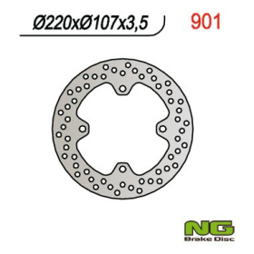 NG Front Fixed Brake Disc 220X107X3.5mm Aprilia / Malaguti / Yamaha 125-150cc 96-06
