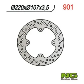 NG Front Fixed Brake Disc 220X107X3.5mm Aprilia / Malaguti / Yamaha 125-150cc 96-06