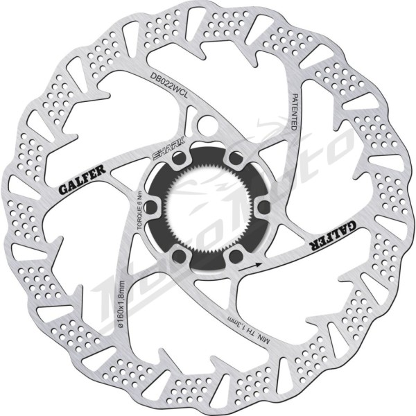 GALFER Fixed Disc Shark® Center-Lock ø160 x 1,8 mm