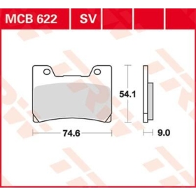 TRW SV Series Sindered Brake Pads Yamaha FZR / TDM / VMX-12 600-1200cc 89-01