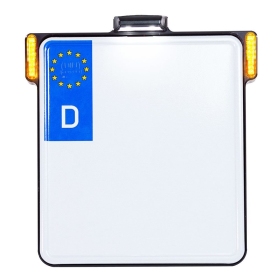 HEINZ BIKES Universal License Plate Holder With Lights