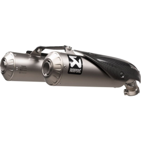 AKRAPOVIC Slip-On Line Mufflers Titanium Ducati Scrambler 1100 21-24