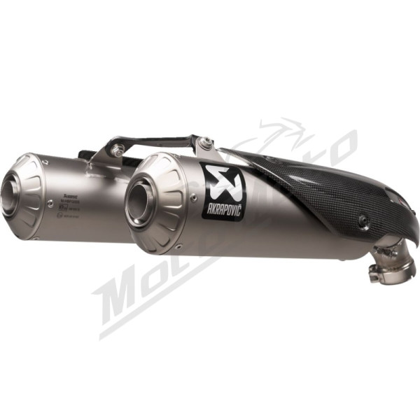 AKRAPOVIC Slip-On Line Mufflers Titanium Ducati Scrambler 1100 21-24