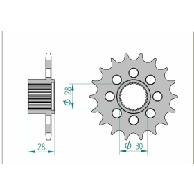 AFAM Steel Standard Front Sprocket 37601 - 525 APRILIA MANA 850 2007-2018