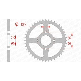 AFAM Steel Standard Rear Sprocket 520 39-45 teeth