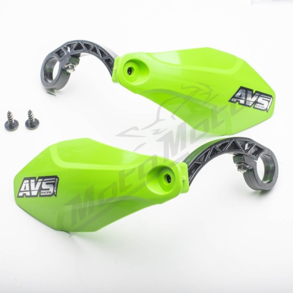AVS RACING Handguards Kit Plastic Lime