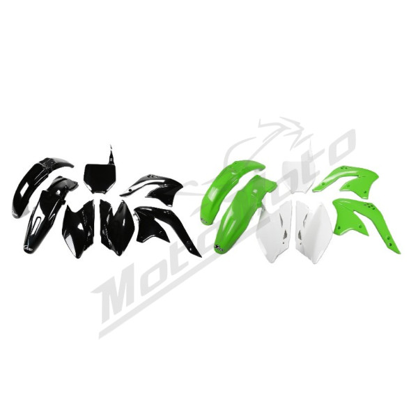 UFO Plastic kit white​​​​​​​ Kawasaki KXF 450 2008