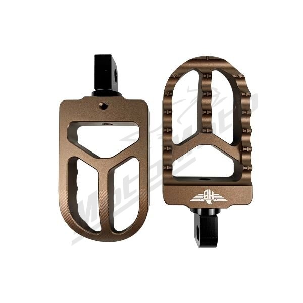 HEINZ BIKES MX V2 Front Foot Pegs Harley Davidson FLDE / FLSL / FXBB / FXLR / FXST 1750/1923 18-25