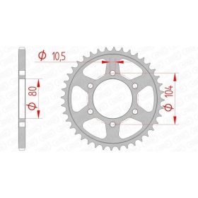 AFAM Steel Standard Rear Sprocket 520 40 teeth KAWASAKI NINJA ZX-6 RR 600 03-05