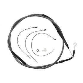 MAGNUM SHIELDING Polished Karbon Fiber Clutch Cable Harley Davidson FLH / FLHTK / FLHX / FLHXS / FLHXSE / FLHXST 1750/1977 21-24 192.5cm