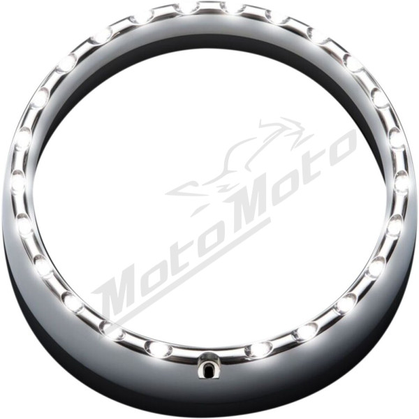 CUSTOM DYNAMICS LED Halo Priekinių žibintų apdailos žiedas Harley Davidson FLHT / FLHTC 1450-1690cc 06-13