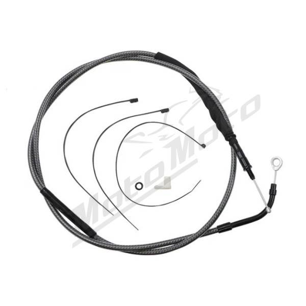 MAGNUM SHIELDING Polished Karbon Fiber Clutch Cable Harley Davidson FLH / FLHTK / FLHX / FLHXS / FLHXSE / FLHXST 1750/1977 21-24 192.5cm