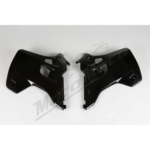 UFO Radiator Plastics Black Kawasaki KX 125-250 92-93