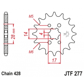 Front sprocket JTF277