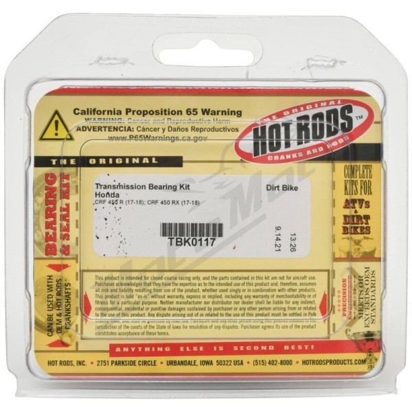 HOT RODS Transmission Bearing Kit Honda CRF 450 17-18