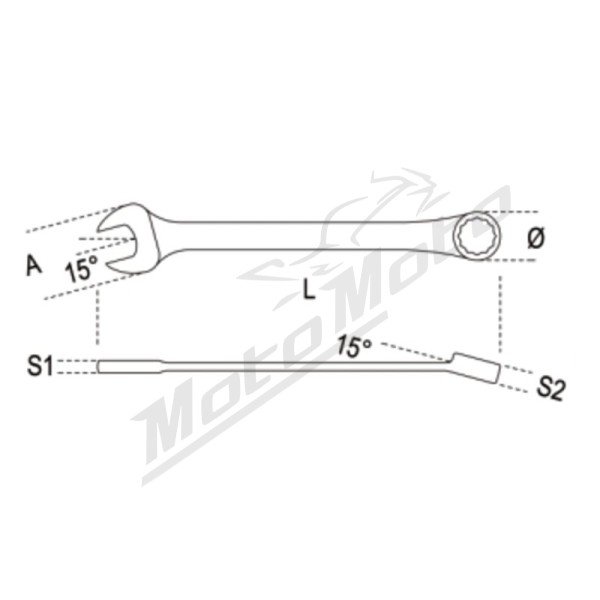BETA Reversible Ratchet Combination Wrenches - 10mm