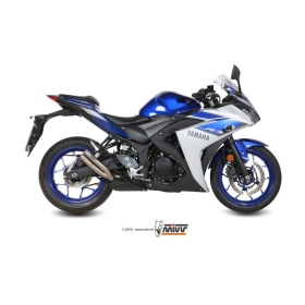 MIVV DOUBLE GUN Pilnas dvigubas titano duslintuvas Yamaha YZF R3