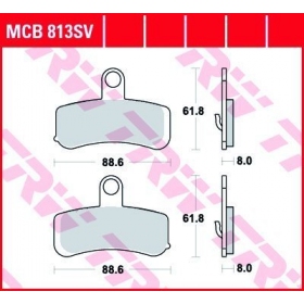 STABDŽIŲ TRINKELĖS TRW MCB813SV ROUTE