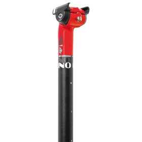 UNO TS 640 dviračių sėdynės stovas - 350mm Ø30.9 Raudona/juoda