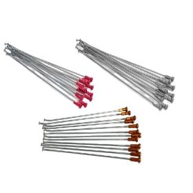 KITE Rear Wheel Spoke And Nipple Replacement Kit Silver 18" 12pcs.