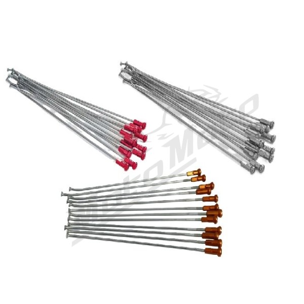 KITE Rear Wheel Spoke And Nipple Replacement Kit Silver 18" 12pcs.