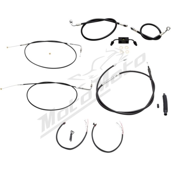 LA CHOPPERS Ape Hangers vairo / sankabos / stabdžių trosų / lynų prailginimo kompl. Harley Davidson 883-1200 13-22