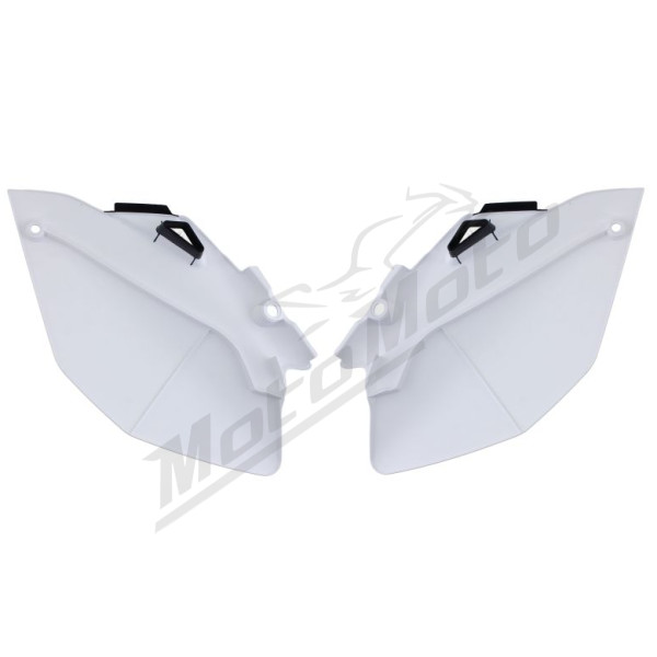Side covers white / black CEMOTO YAMAHA YZ 250-450cc 2006-2009