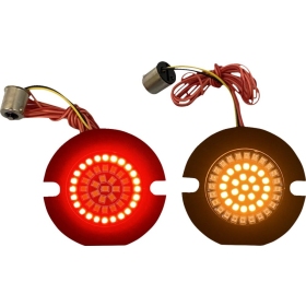 CUSTOM DYNAMICS Dynamic Clusters2™ LED Turn Signal Inserts Harley Davidson FLHR / FLHRC 1340-1800cc 86-22
