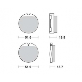 BRAKE PADS FERODO FDB119P / MCB35 STANDARD PLATINUM